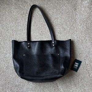 Portland Leather Classic Black Tote
